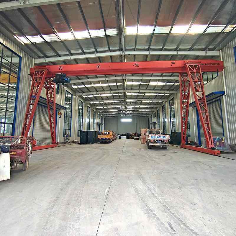 单梁龙门吊货场码头吊运用10吨龙门吊起重机轨道移动花架龙门吊 - 图1