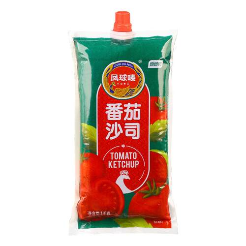 凤球唛番茄沙司1kg*12袋番茄酱义大利面 面酱披萨汉堡薯条蘸酱料 - 图3