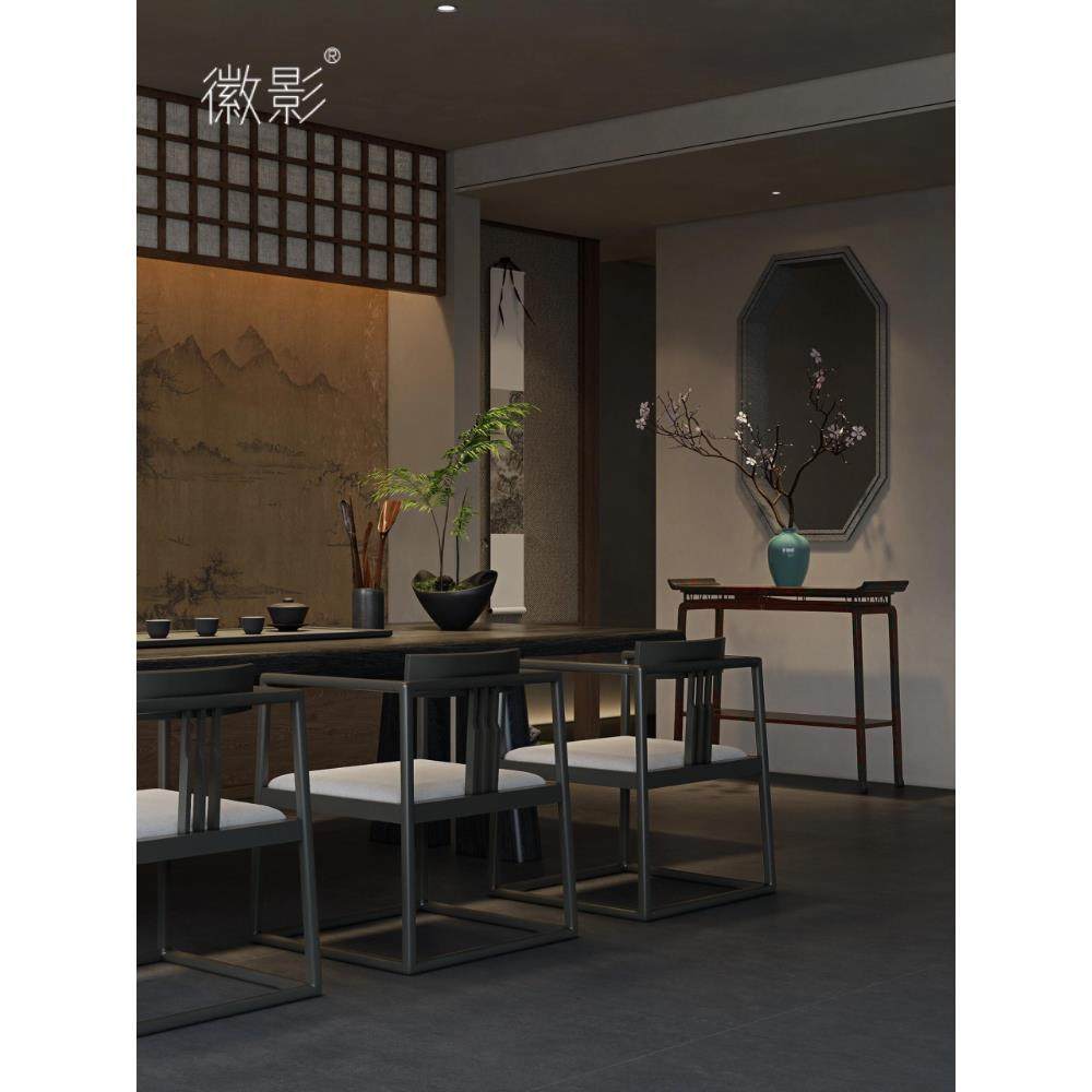 汇盈新中国风黑胡桃木茶几椅子组合宋代美学实木茶几禅宗侘寂式茶,淘宝优惠券,粉丝福利购,淘宝优惠卷