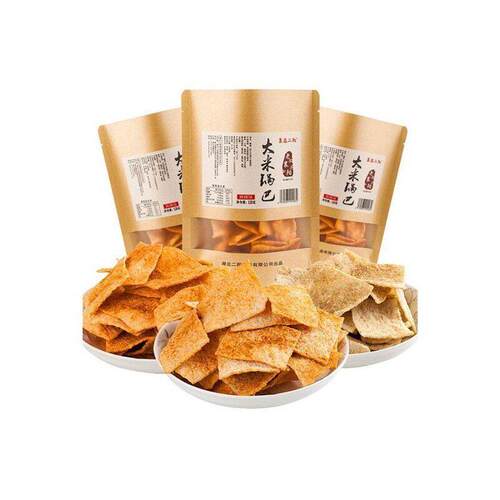 襄阳特产襄遇二阳锅巴400克手工老灶锅巴网红休闲食品即食小零品 - 图2