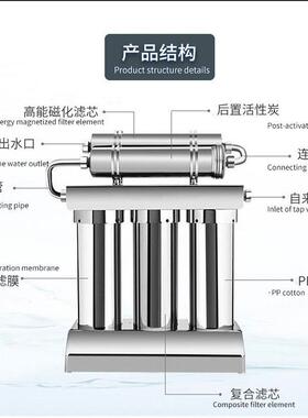 不巴钢马泉磁化水净水器家MAGA-102用直饮超滤净机锈厨下式自来水