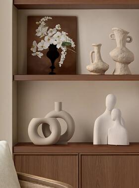 贝汉美中古风摆件高级感小众家居客厅电视柜玄关置物架酒柜装饰品