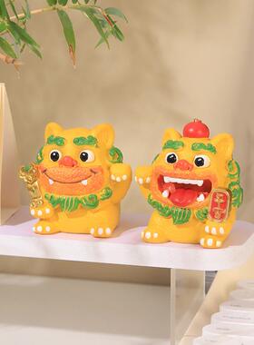 如果家居闽南彩色风狮爷文创国潮手绘狮子民俗市集摆件旅游纪念品