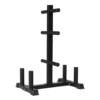 Barbell plate rack household vertical commercial barbell bar storage rack large hole small hole dumbbell plate storage rack