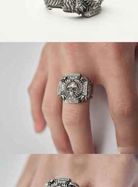 全面战争III战锤 周边 帝国十字戒指2022个性原创复古好友礼物