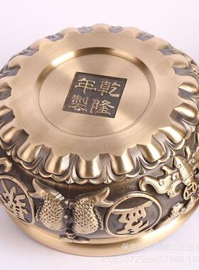 家 黄铜拉制作双鱼‘’大聚宝盆99999‘’ 丝铜缸 铜盆 厂量价优
