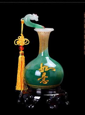 新款直销平安如意花瓶摆件家居客厅玄关电视柜客厅装饰品结婚礼物