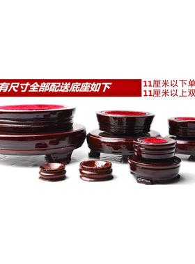 电动旋转底座德明敬制九星转运黄玉聚宝盆底座河图洛书图案底座