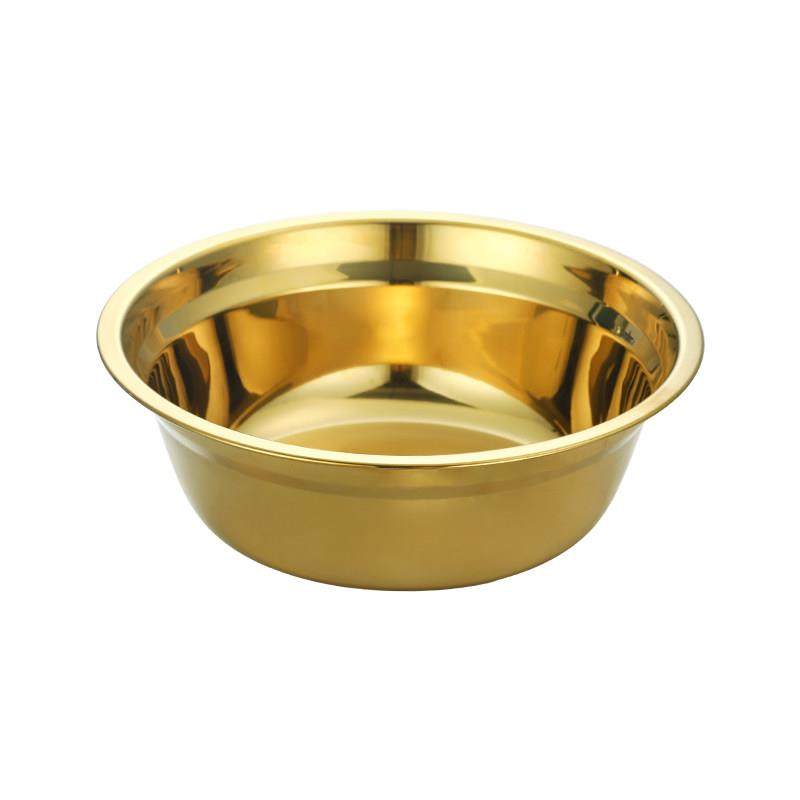 304不锈钢盆食品级平底汤盘碗饭碗家用镀金小盆饭碗加厚小碗盆子,淘宝优惠券,粉丝福利购,淘宝优惠卷