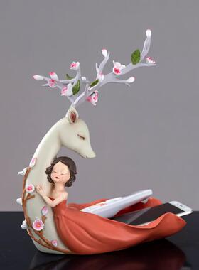 北欧储物盘摆果件家首居客厅玄关房间钥匙饰收盘EKD3815创意纳干