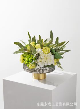 现代北欧高端仿真花艺套装摆件餐桌卧室咖啡馆商场浴室绿植装饰品