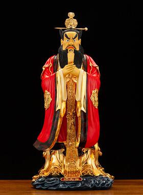 台湾工艺铜鎏金四大天师神像张道陵葛玄萨守坚许逊许真君铜像摆件