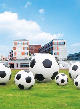 彷真足球篮排球雕塑房地产户外公园足球体育场学校玻璃钢景观摆件