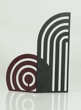 现代简约金属屏风摆件客厅电视柜样板房书房酒店家居软装饰品