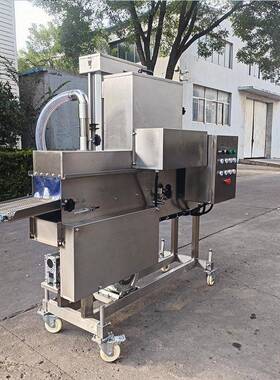 茄盒藕盒上粉机小黄鱼带鱼酥前端裹粉设备用于各类食品裹粉上面机