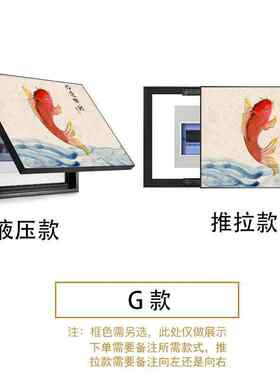 挂画平安喜乐来配电箱装饰画遮挡源免盒打孔电闸图箱弱电电表代发