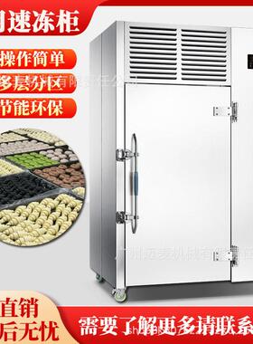 商用速冻机大型低温急速冻冷柜海参饺子急冻柜包子零下40度冷冻柜