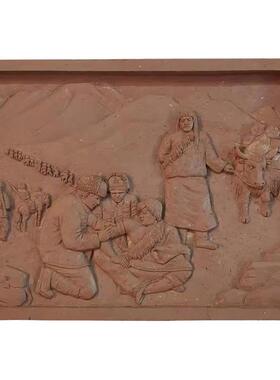 石雕浮雕壁画 红色革命纪念壁画 户外浮雕文化墙风景墙