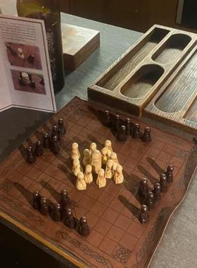 创意新款树脂皮质国王士兵国际象棋休闲娱乐下棋家居室内摆件