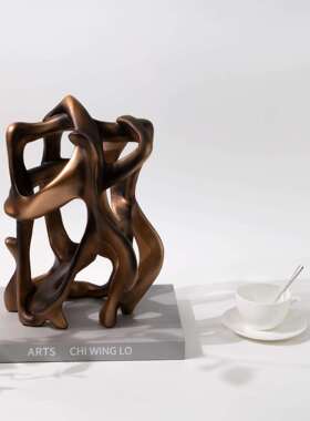 轻奢异型树根居雕塑家饰品摆件板A114样书房建筑艺术摆设书房柜书