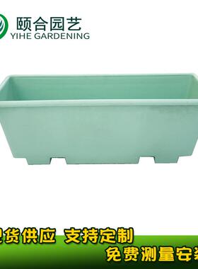 浙江景观桥梁绿化带工程pp花盆高架桥花箱盆栽悬挂式塑料花箱
