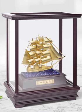 Calmilla《一帆风顺》金箔帆船工艺品装饰画入门玄关摆件高级礼品