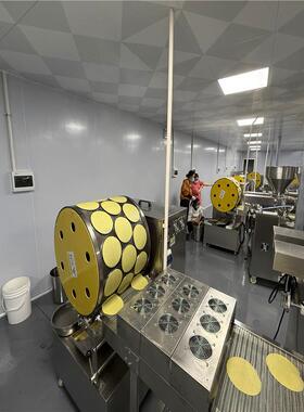 性能稳定全自动春卷皮机 自动上浆丝娃娃面皮机 方形圆形蛋皮机