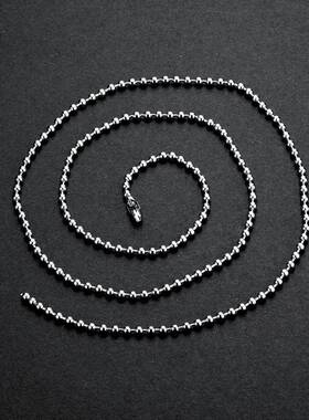 不锈钢波珠链钛钢饰品吊坠坠子挂饰配链 圆珠链单链条工厂货源