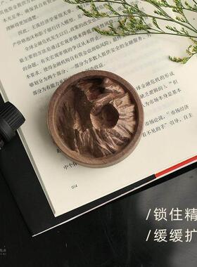 【长白山】精油扩香木黑胡桃木拓香器车载香薰卧室内桌面香氛摆件