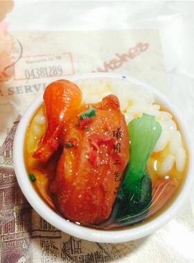 新款直销仿真食物小碗盖浇饭冰箱贴磁贴创意米饭立体磁铁石便利贴