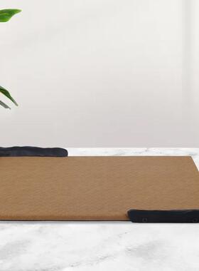 欧式家居板间会所酒店简轻约奢黑色90形度样把手长方形黑编织纹长