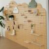 Hole entry Itado entrance hall storage rack storage see details rack kindergarten solid wood hole wall children's decorative hole display wall hanging