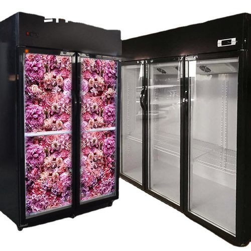 鲜花冰箱玻璃门蔬果冰柜商用单双三门冷藏保鲜展示柜风冷除霜立柜 - 图3