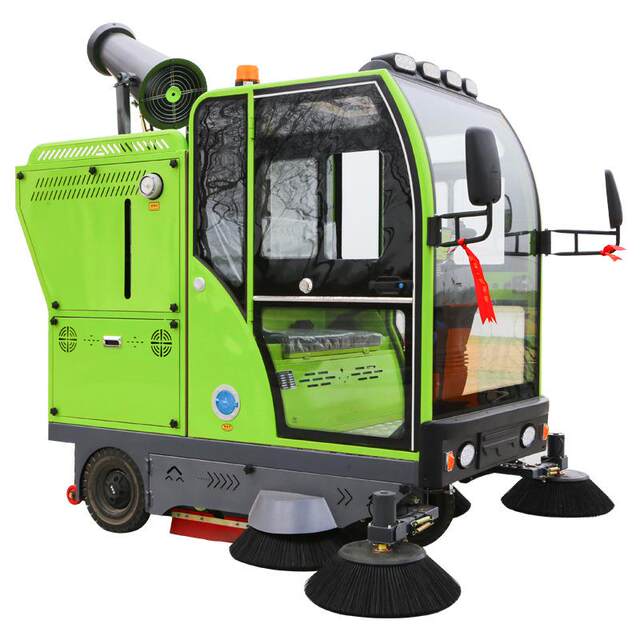 ຂະຫນາດນ້ອຍຂັບລົດໄຟຟ້າ sweeper ໂຮງງານຜະລິດ sweeper ຊັບສິນຖະຫນົນຫົນທາງ sprinkler ສູນຍາກາດ sweeper
