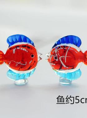 捡漏清仓特价处理琉璃玻璃摆件//各种小动物造景装饰摆设