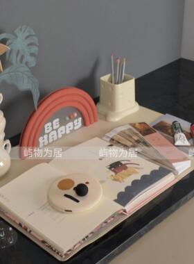 屿物为居 样板间售楼处书房绘画画饰品儿童房女孩房书桌软装摆件