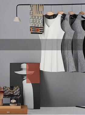 衣毛毡衣服板现代极简样衣帽间软装饰品SAD展厅房托盘组合柜道具