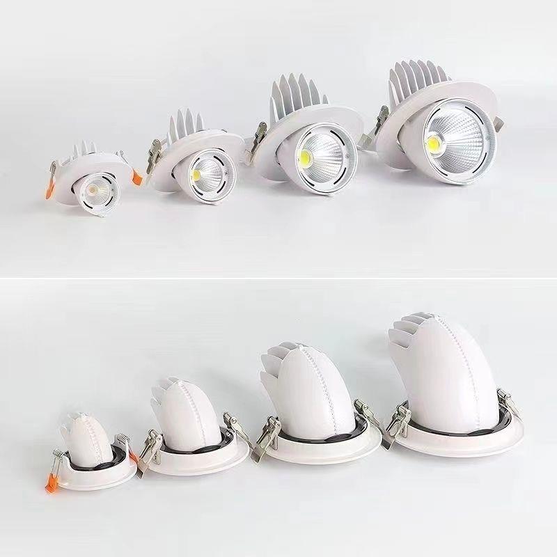 COB elephant trunk lamp spotlight embedded ceiling lamp living room strong light household led downlight new clothing store commercial