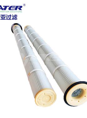卅亚过滤工业除尘1.5米长滤筒 替布袋脉冲褶式除尘防尘滤芯厂家