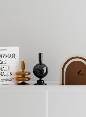 北欧大地高级色酒柜装家居饰品感客厅摆件花瓶艺术品电视柜现代软