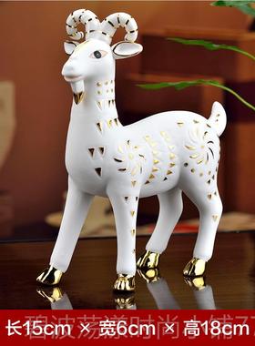 高档东方泥土意生创日礼物实12十二生肖动工物龙猪牛狗用摆件陶瓷