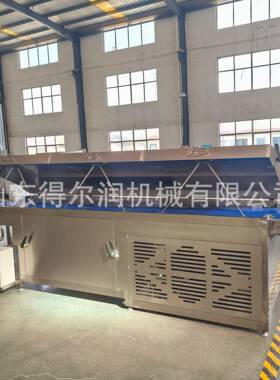 夹心米果巧克力涂层机 手指饼干半途巧克力 恒温冷却隧道来厂试机