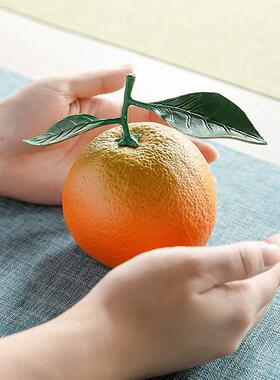 彷真铜水果摆件橙子橘子心想事橙礼盒事业有成事成办公室桌面装饰