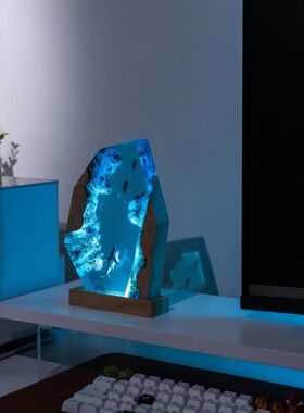 LY333SHAR&DIVER环氧脂灯树树脂小夜灯树脂木术艺灯个性化小夜K灯