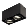 Surface-mounted double-head spotlights, smart suction-type grille bold lamps, no openings, adjustable angle downlights for home living rooms and bedrooms