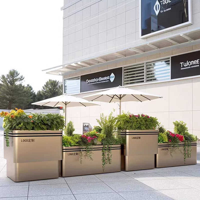 厂家直销不锈钢花箱户外商业街景观种植隔断长方形镀锌板花槽,淘宝优惠券,粉丝福利购,淘宝优惠卷