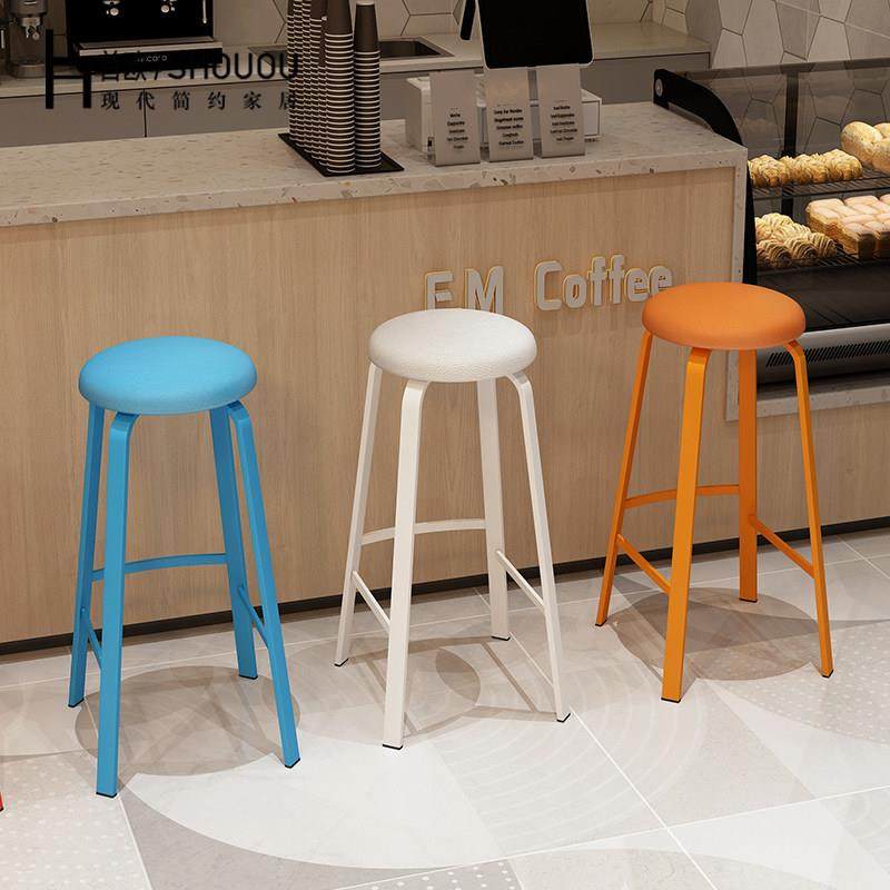 吧台椅现代简约圆凳叠放酒吧椅子ktv收银前台奶茶店高脚椅吧台凳,淘宝优惠券,粉丝福利购,淘宝优惠卷