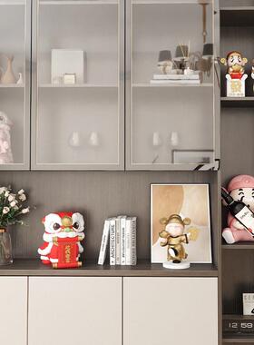 国潮财神爷喜庆乔迁新居礼品摆件入户玄关客厅餐边柜家居装饰品