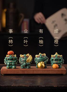 新款文创招财成貔貅事业有家居桌摆件国潮送同面事伴手礼国中特色
