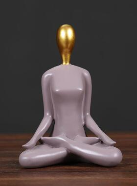 创意瑜伽DR035馆少女艺品工家居装饰品居家面客厅卧室桌摆设树脂